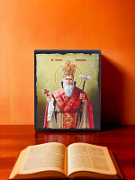 Սրբապատկեր "Սուրբ Գրիգոր Լուսավորիչ" փայտի հիմքի վրա