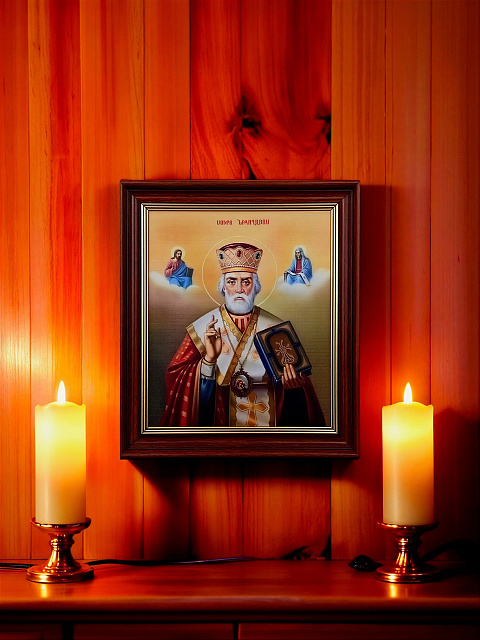 Սրբապատկեր "Սուրբ Նիկողայոս հրաշագործ", 22 x 18