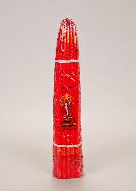  Երուսաղեմյան մոմեր 33հատ/փաթեթ (պարաֆին) 24 սմ