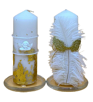 Մոմեր մկրտության և պսակադրության  "Հրեշտակ" (2 հատ)