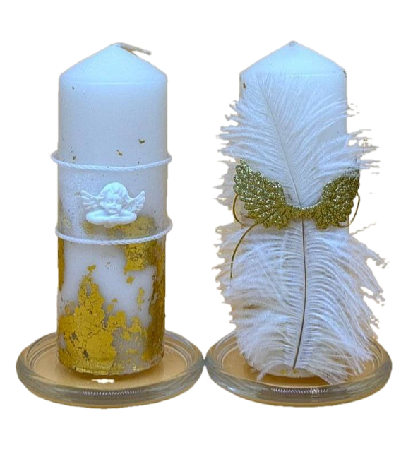 Մոմեր մկրտության և պսակադրության  "Հրեշտակ" (2 հատ)