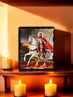 Սրբապատկեր "Սուրբ Սարգս և Սուրբ Մարտիրոս " փայտի հիմքի վրա