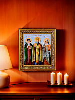 Սրբապատկեր "Սուրբ Գայանե, Սուրբ Գրիգոր Լուսավորիչ, Սուրբ Հռիփսիմե" 22х18