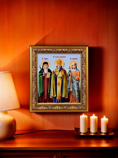 Սրբապատկեր "Սուրբ Գայանե, Սուրբ Գրիգոր Լուսավորիչ, Սուրբ Հռիփսիմե" 22х18