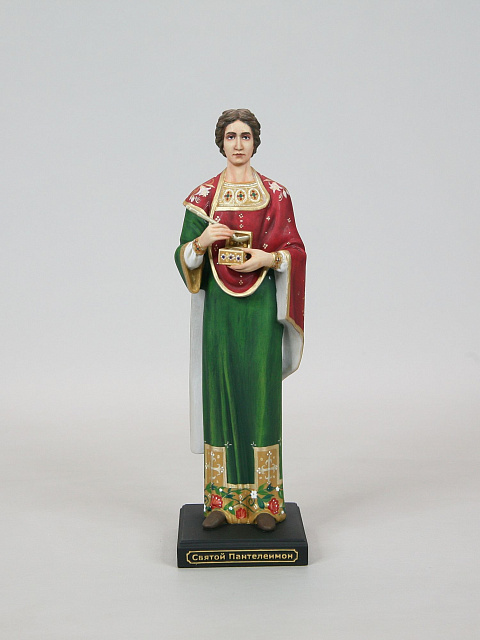 Արձանիկ Սուրբ Պանտելեյմոն,(ձեռքով նկարազարդված)