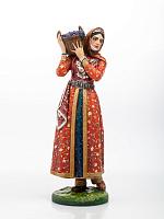 Արձանիկ Աղջիկը խաղողի զամբյուղով (ձեռքով նկարազարդված)