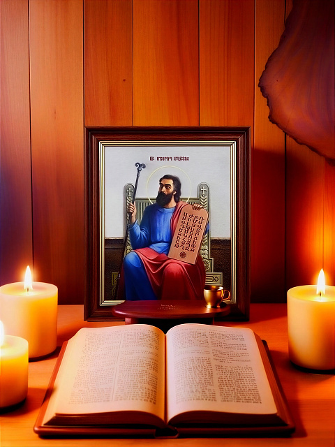 Սրբապատկեր "Սուրբ Մեսրոպ Մաշտոց", 22 x 18