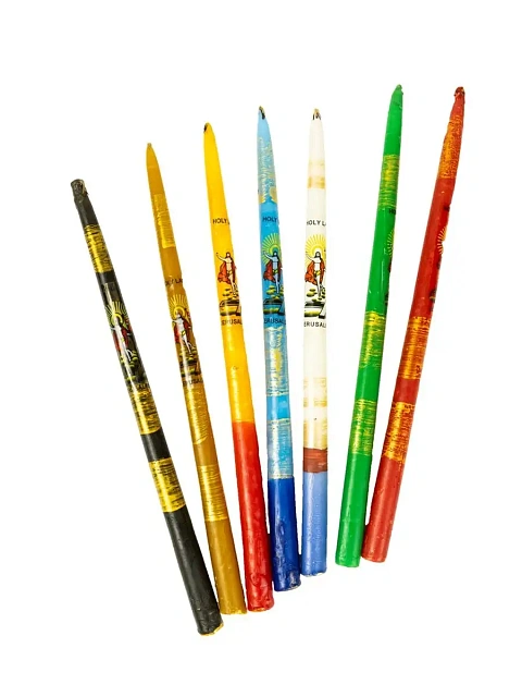 Երուսաղեմի մոմ, պարաֆին, վառված Օրհնյալ կրակից