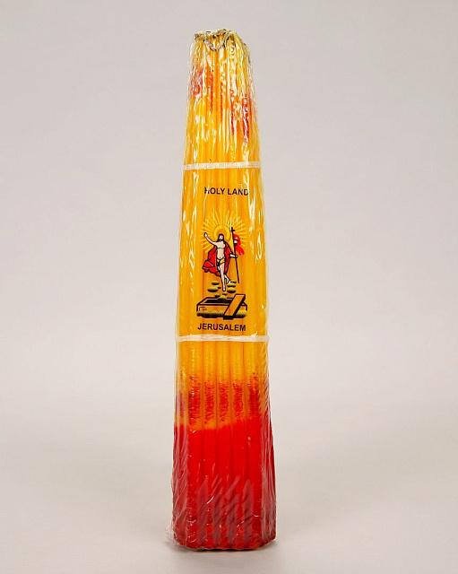  Երուսաղեմյան մոմեր 33հատ/փաթեթ (պարաֆին) 24 սմ