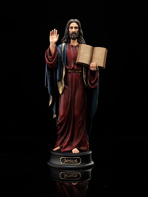 Արձանիկ Հիսուսը Հին կտակարանով. (ձեռքով նկարազարդված)