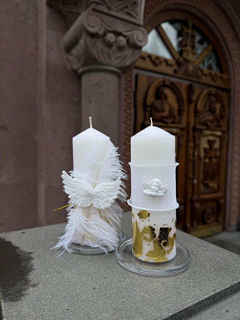 Մոմեր մկրտության և պսակադրության  "Հրեշտակ" (2 հատ)