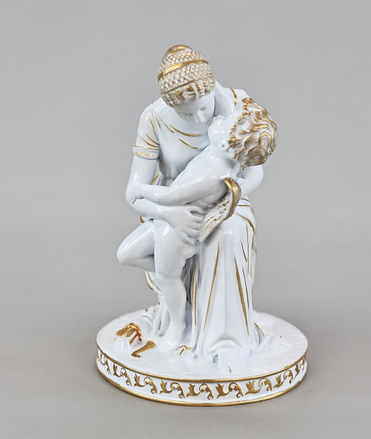 Արձանիկ Մայր և մանուկ  (ձեռքով նկարազարդված)