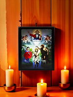 Սրբապատկեր "Հիսուսի Քրիստոսի Մկրտություն" փայտի հիմքի վրա