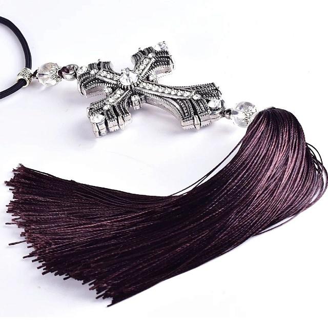 Կախազարդ ավտոմեքենքյի համար մետաղյա խաչով, 