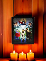 Սրբապատկեր "Հիսուսի Քրիստոսի Մկրտություն" փայտի հիմքի վրա