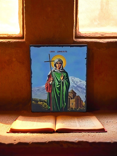 Սրբապատկեր "Սուրբ Հռիփսիմե" փայտի հիմքի վրա