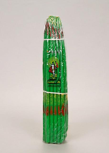  Երուսաղեմյան մոմեր 33հատ/փաթեթ (պարաֆին) 24 սմ