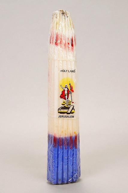  Երուսաղեմյան մոմեր 33հատ/փաթեթ (պարաֆին) 24 սմ