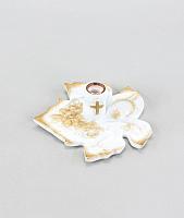 Մոմակալ "Տերև"  գույն սպիտակ 