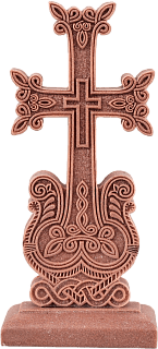 Խաչ պատվանդանով (տուֆի գույն)