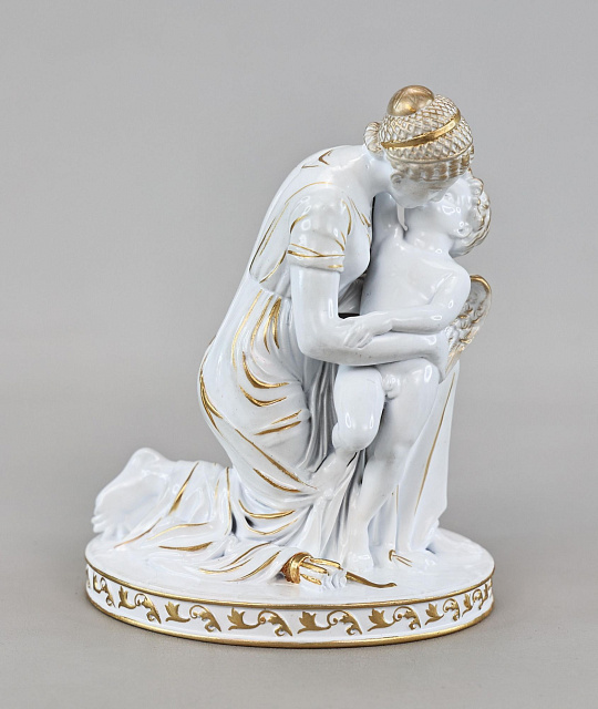 Արձանիկ Մայր և մանուկ  (ձեռքով նկարազարդված)