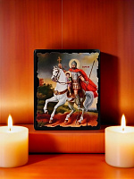 Սրբապատկեր "Սուրբ Սարգս և Սուրբ Մարտիրոս " փայտի հիմքի վրա