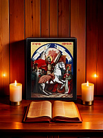 Սրբապատկեր "Սուրբ Վարդան Մամիկոնյան" փայտի հիմքի վրա