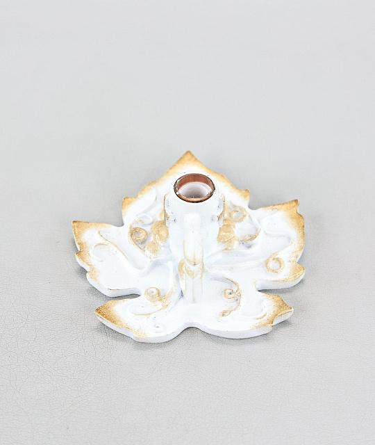 Մոմակալ "Տերև"  գույն սպիտակ 