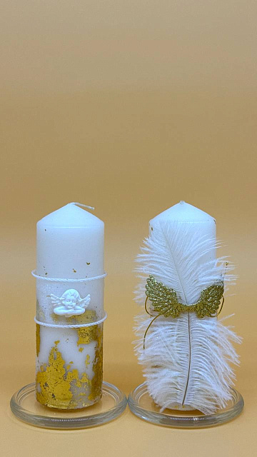 Մոմեր մկրտության և պսակադրության  "Հրեշտակ" (2 հատ)