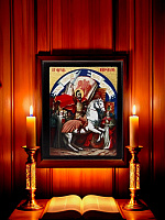 Սրբապատկեր "Սուրբ Վարդան Մամիկոնյան" փայտի հիմքի վրա