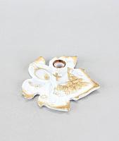 Մոմակալ "Տերև"  գույն սպիտակ 