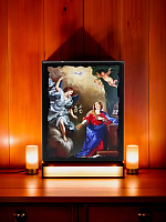 Սրբապատկեր  "Սուրբ Աստվածամոր ավետումը " փայտի հիմքի վրա 