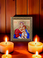 Սրբապատկեր "Սուրբ Աստվածամայրը՝ մանուկ Հիսուսւ հետ" , 22 x 18