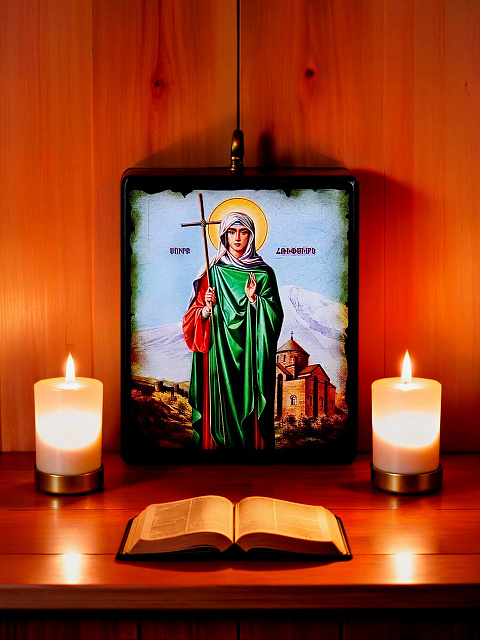 Սրբապատկեր "Սուրբ Հռիփսիմե" փայտի հիմքի վրա